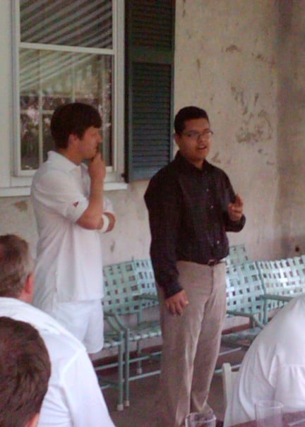 Ned Eames, founder and President of Tenacity with one of its Students